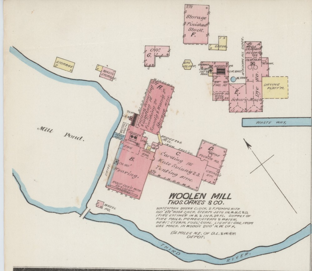 1885 Sanborn map of Bloomfield